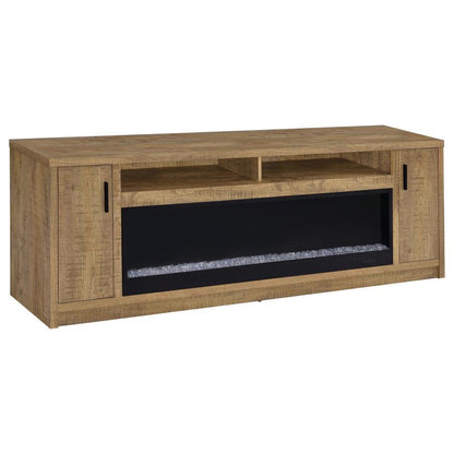 Eddy - 79" 2-Door TV Stand Fireplace Media Console - Mango Coaster Fine Furniture