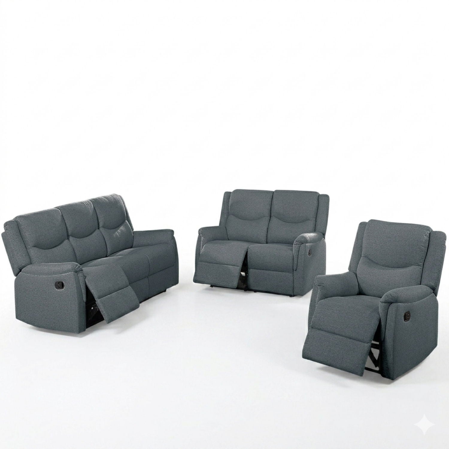 Modern Style Living Room Set, Manual Motion Home Essentials