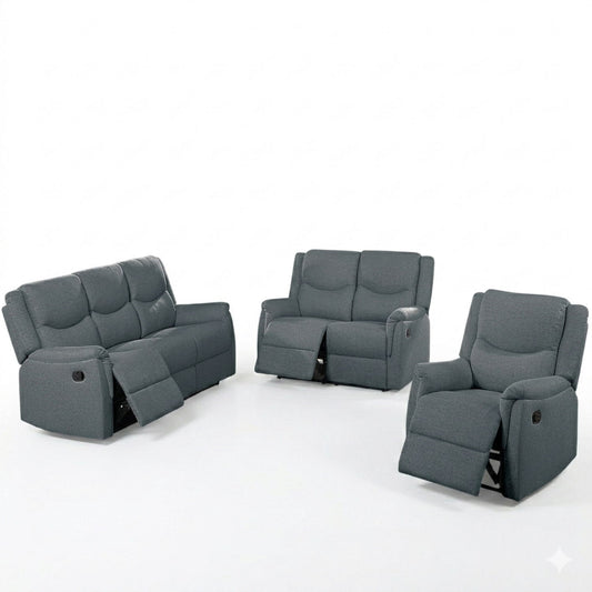 Modern Style Living Room Set, Manual Motion Home Essentials
