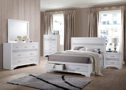 Miranda - Storage Wood Panel Bed CoasterEveryday