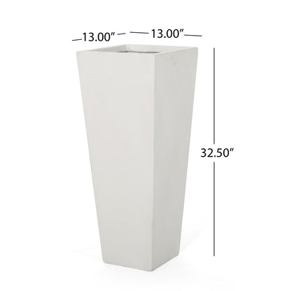 Outdoor Modern Cast Stone Planter Noble House
