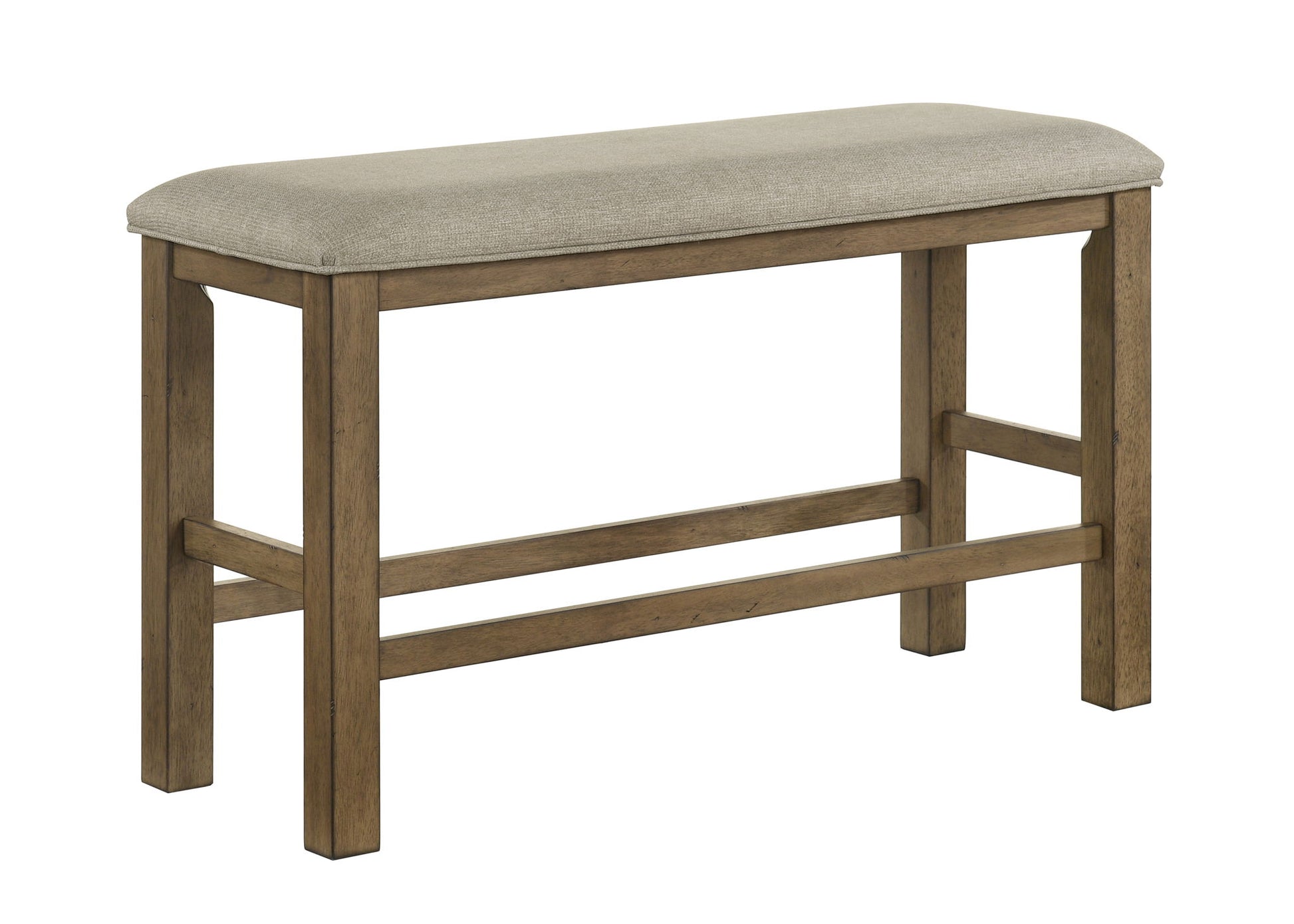 Cockrell - Counter Height Bench - Light Brown / Beige Crown Mark