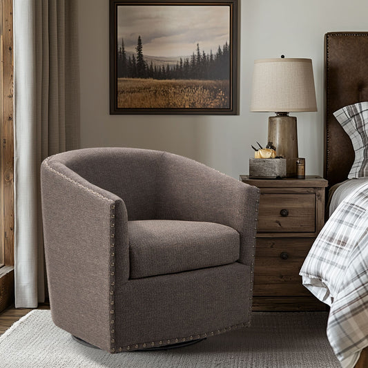 Tyler - Swivel Chair - Chocolate Madison Park