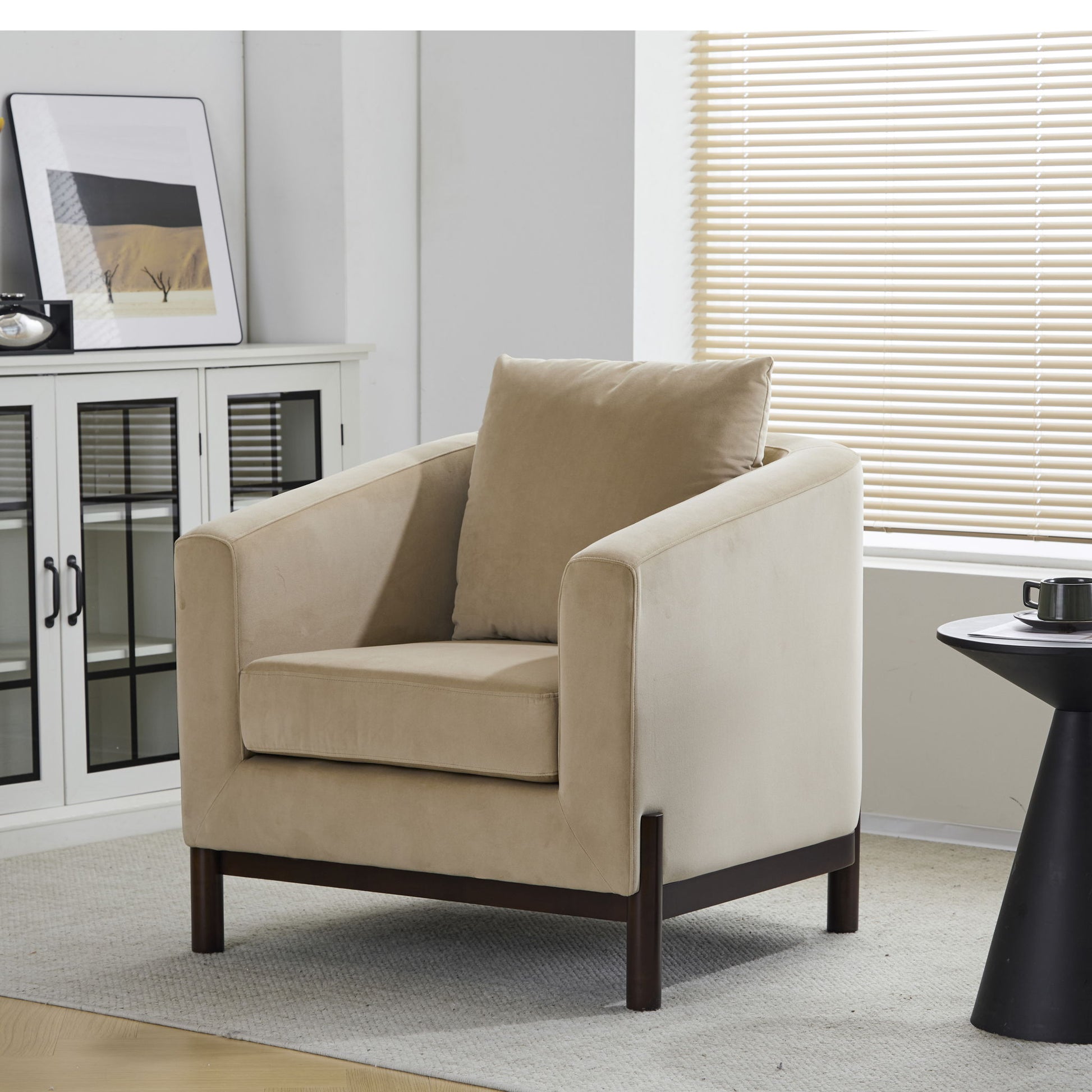 Anurudh - Barrel Club Upholstered Chair Noble House