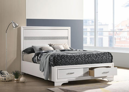 Miranda - Wood Storage Panel Bed CoasterEveryday
