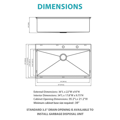 Drop In Kitchen Sink Stainless Steel 16 Gauge Daily Nest