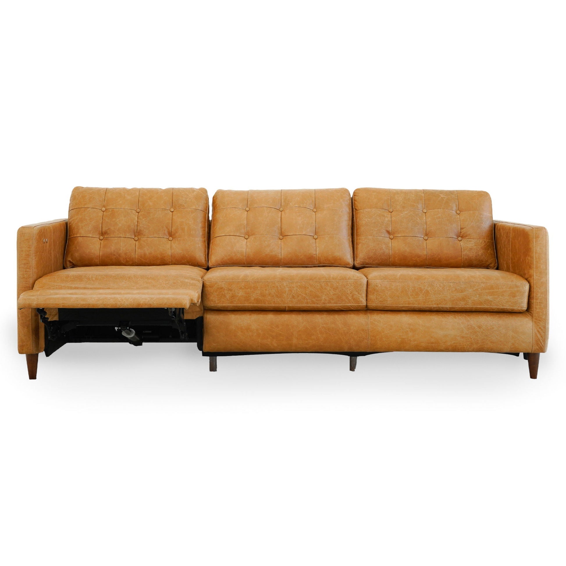 Christopher - Electric Inclining Sofa Left Facing - Tan Ashcroft Furniture