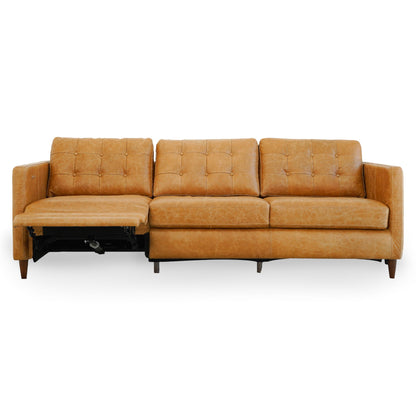 Christopher - Electric Inclining Sofa Left Facing - Tan Ashcroft Furniture