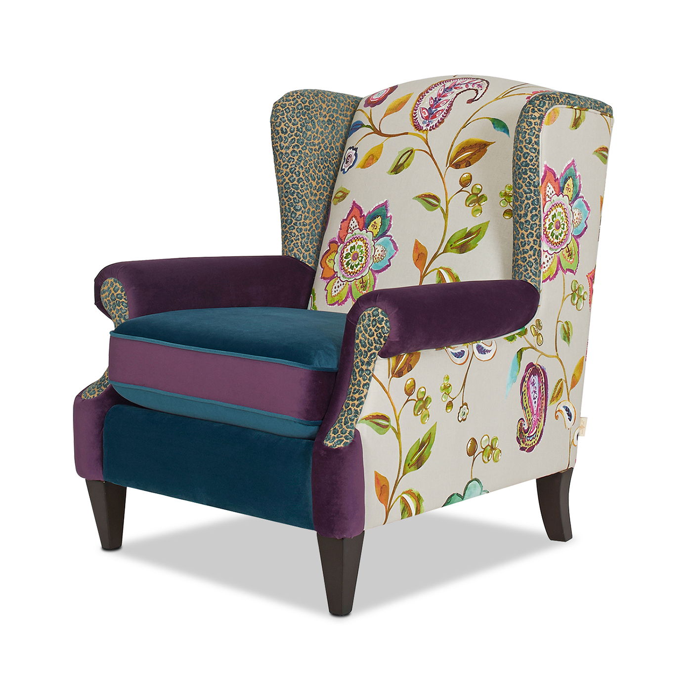 Anya - Boho Chic Wingback Accent Arm Chair Jennifer Taylor Home