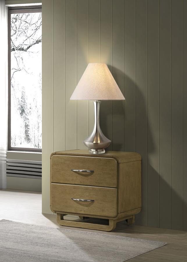 Amsbury - 2-Drawer Nightstand Bedside Table - Nutmeg Coaster Fine Furniture