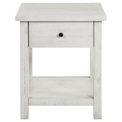 Payne - 1 Drawers Wood End Table with Shelf Coaster Fine Furniture