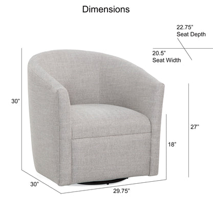 Lainey - Swivel Barrel Chair With 360 Degree Rotation Ridgecrest Home