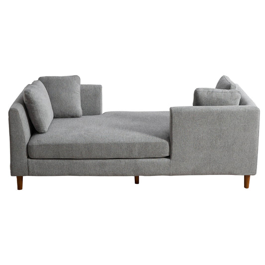 Wide Modern Double Sided Upholstered Chaise Lounge - Snoozhouse