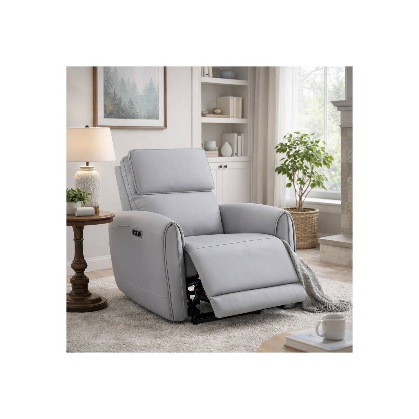 Jeromie - Power Motion Recliner With USB Port - Gray Acme