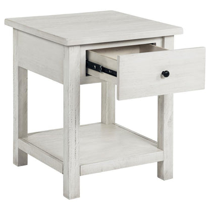 Payne - 1 Drawers Wood End Table with Shelf Coaster Fine Furniture