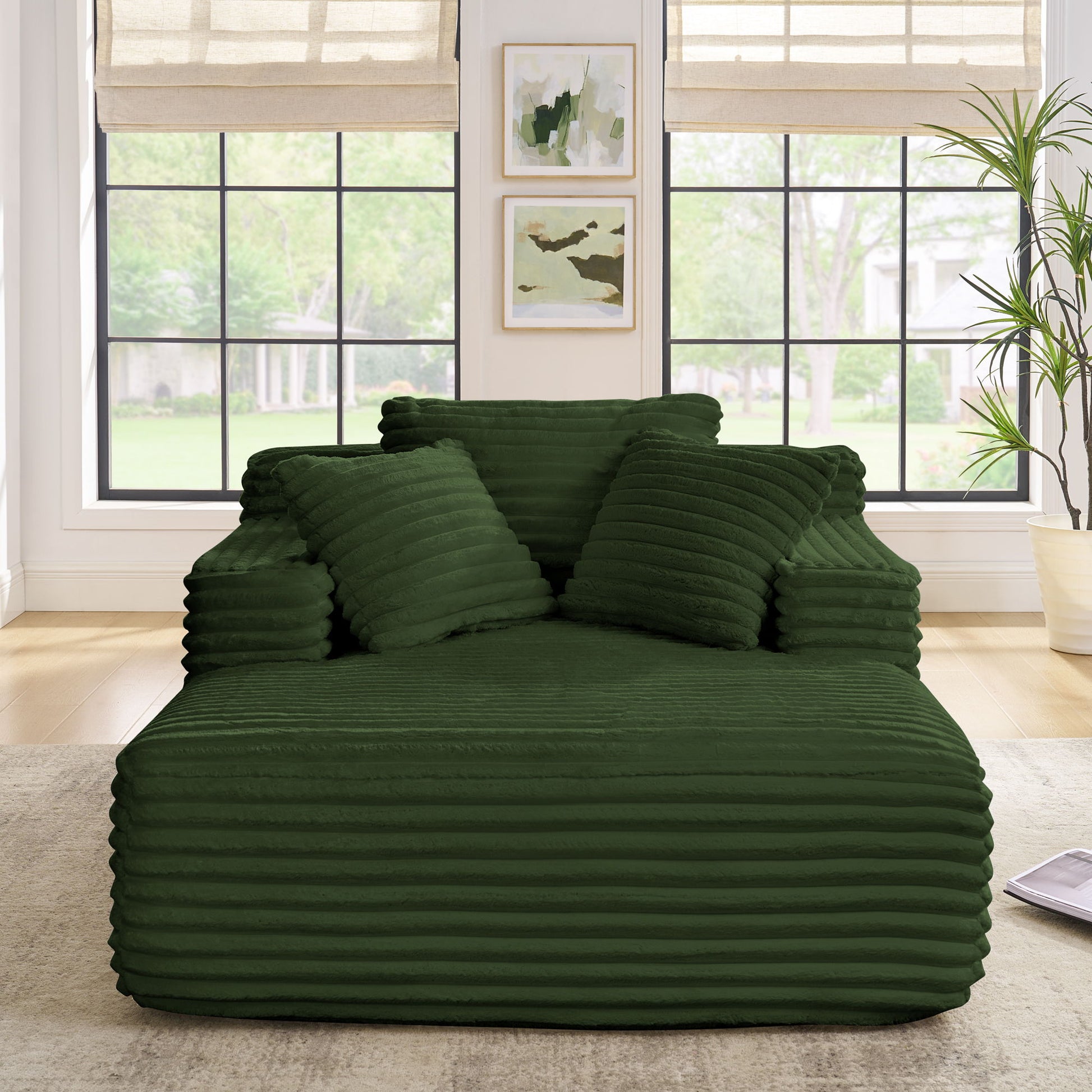Chaise Lounge Sofa Bed With Deep Seat For Living Room Home Essentials