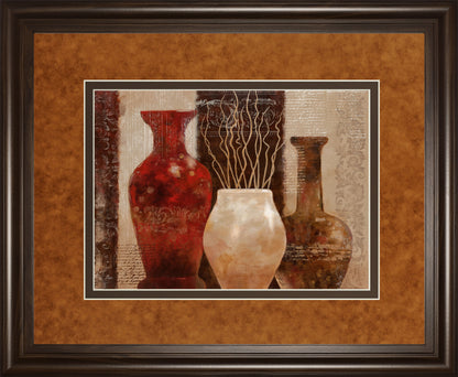 Mediterranean Style I By Nan - Framed Print Wall Art - Dark Brown