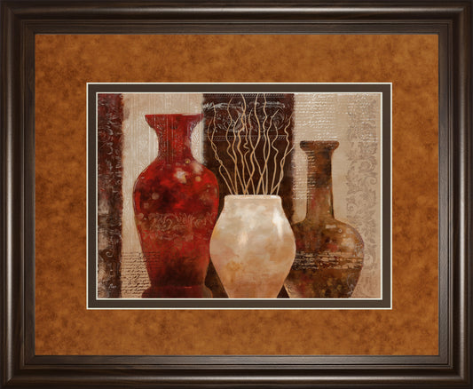 Mediterranean Style I By Nan - Framed Print Wall Art - Dark Brown