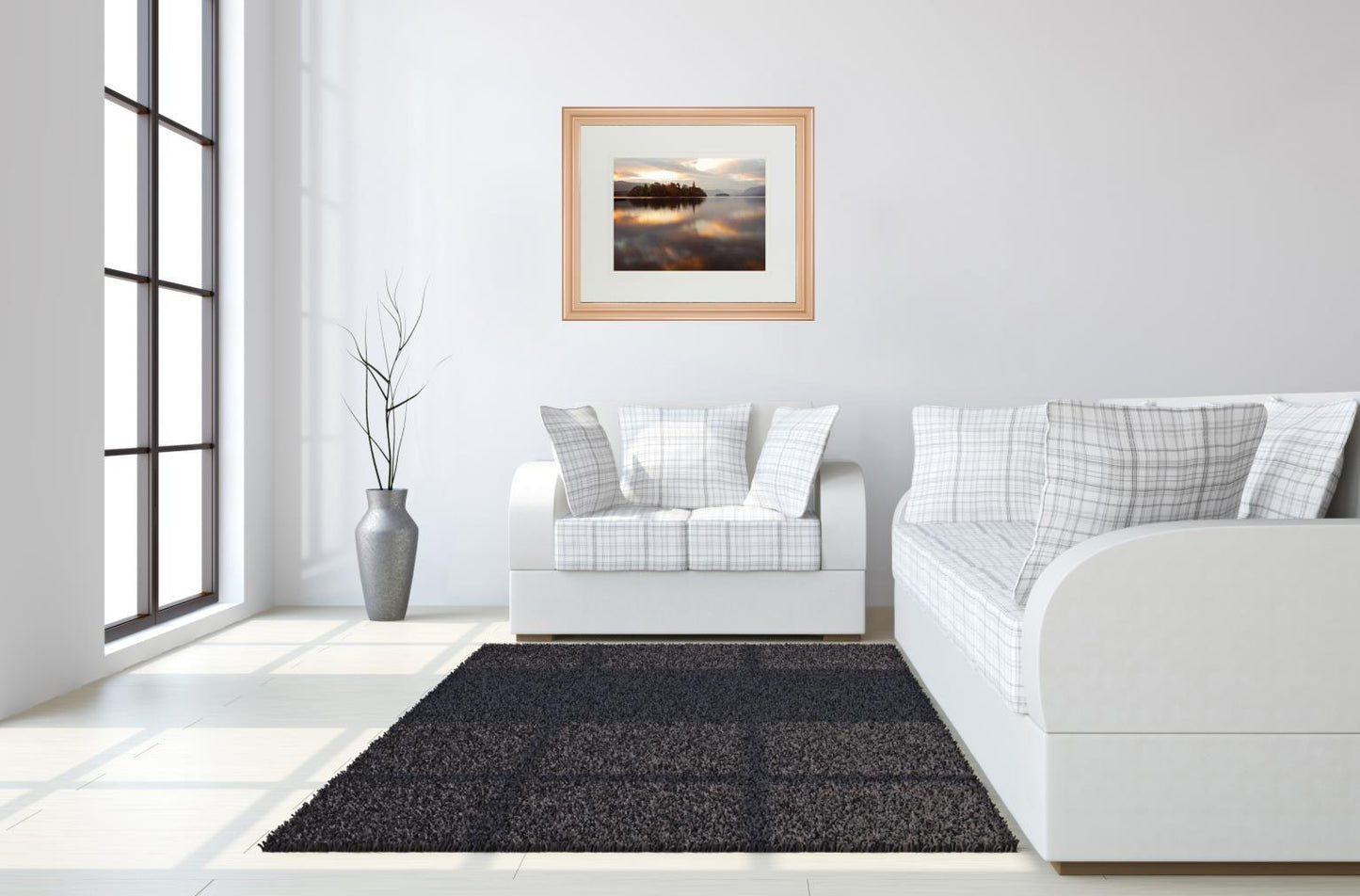 Golden Lake By Peter Adams - Wall Art - Gold