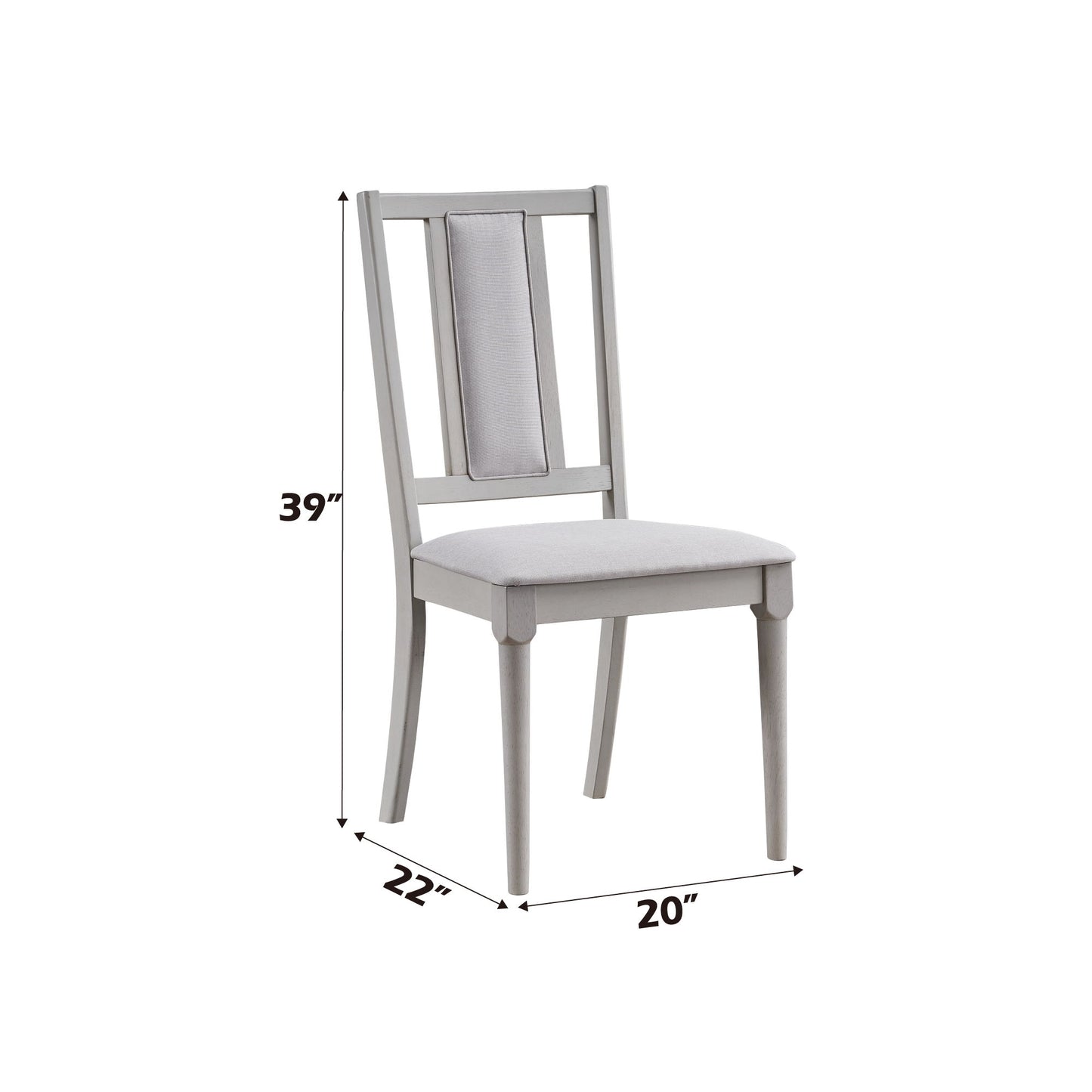 Marta - Side Chair (Set of 2) - Beige / Natural Acme