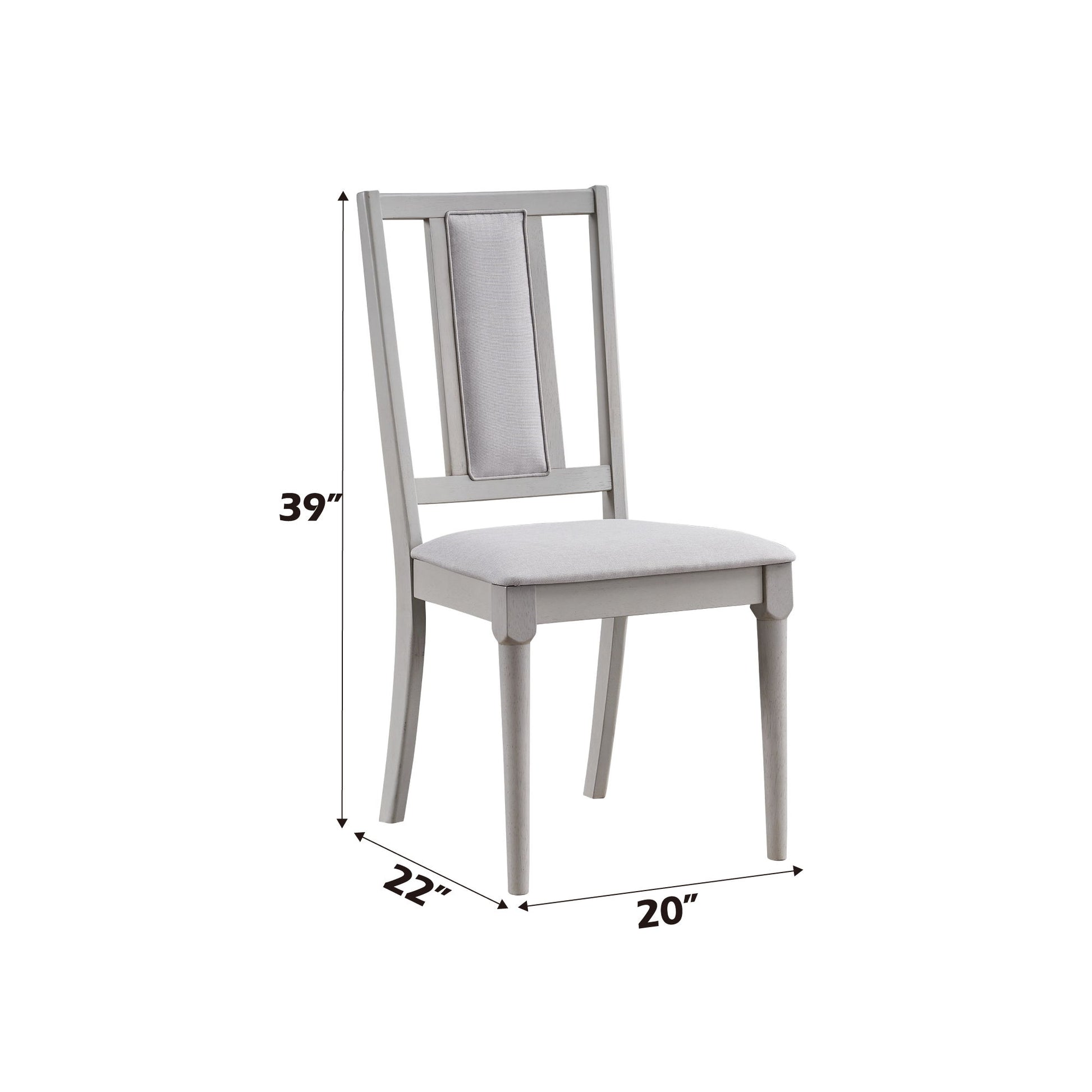 Marta - Side Chair (Set of 2) - Beige / Natural Acme