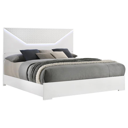 Ives - Panel Bed LED Headboard Coaster Fine Furniture