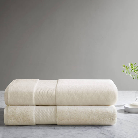 Turkish Bath Sheet 2 Piece Set - Natural Madison Park Signature