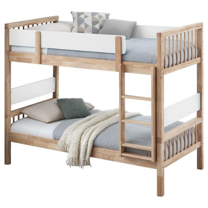 Dakota - Wood Twin Over Twin Bunk Bed - Natural Coaster Fine Furniture