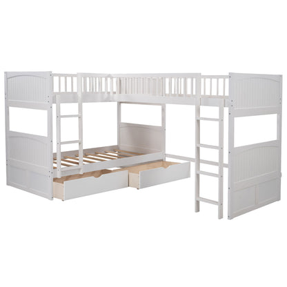 Bunk Bed With Loft And 2 Drawers Hearth and Haven