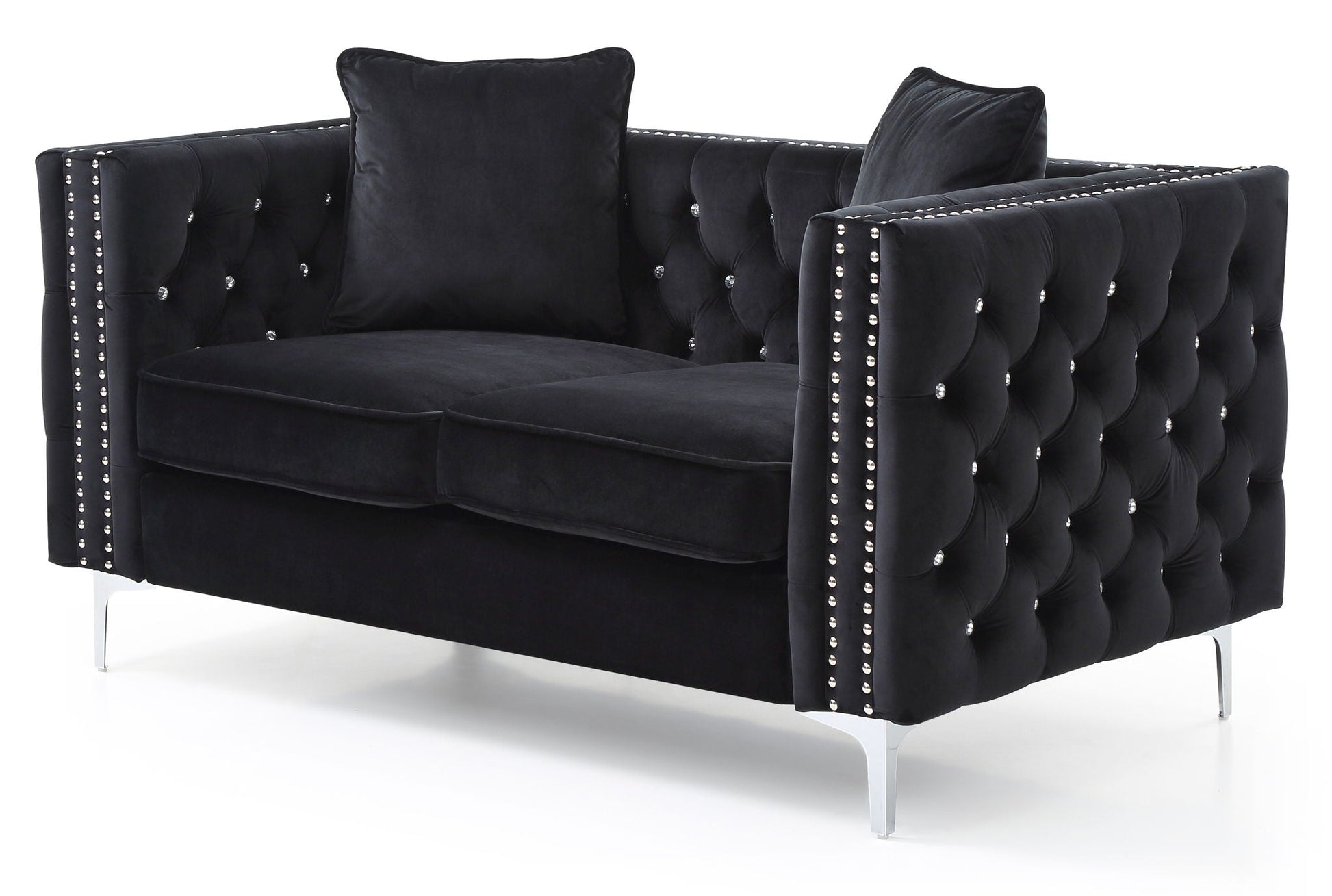 Elegant Track Arm Loveseat Glory Furniture