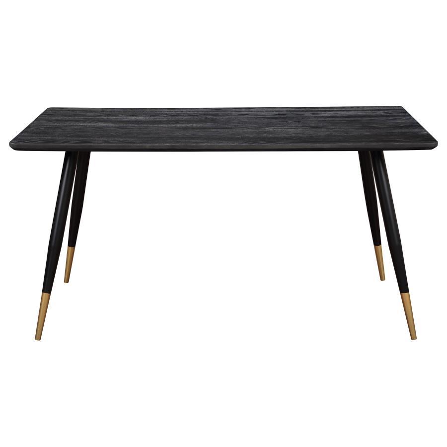 Zetta - Rectangular Wood Dining Table - Black