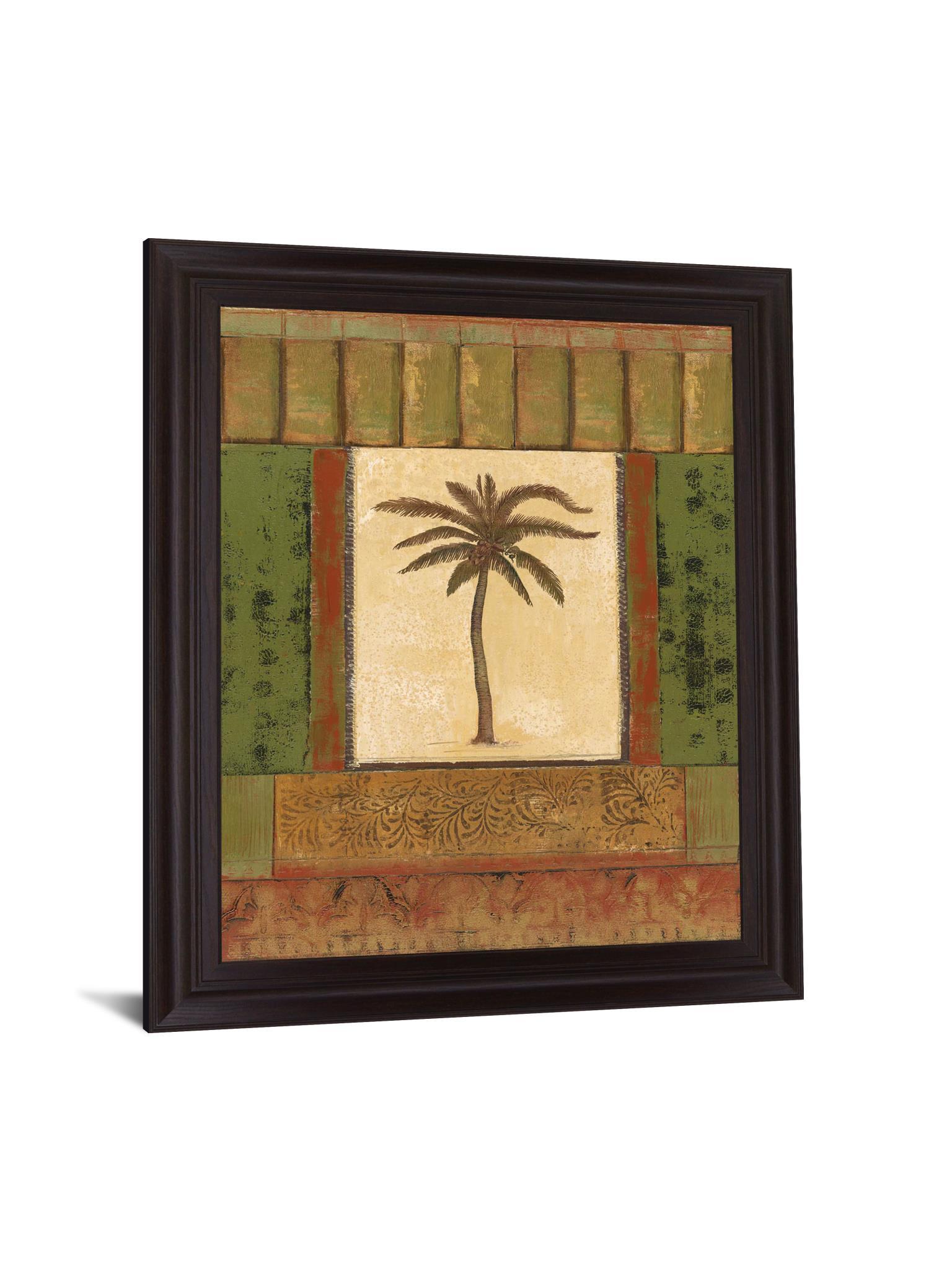 Verdant Palmway - 28" x 34" Framed Wall Art Classy Art