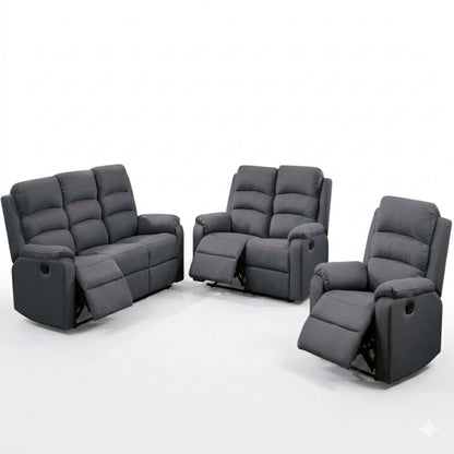 Modern Living Room Set With Manual Recliner Home Essentials