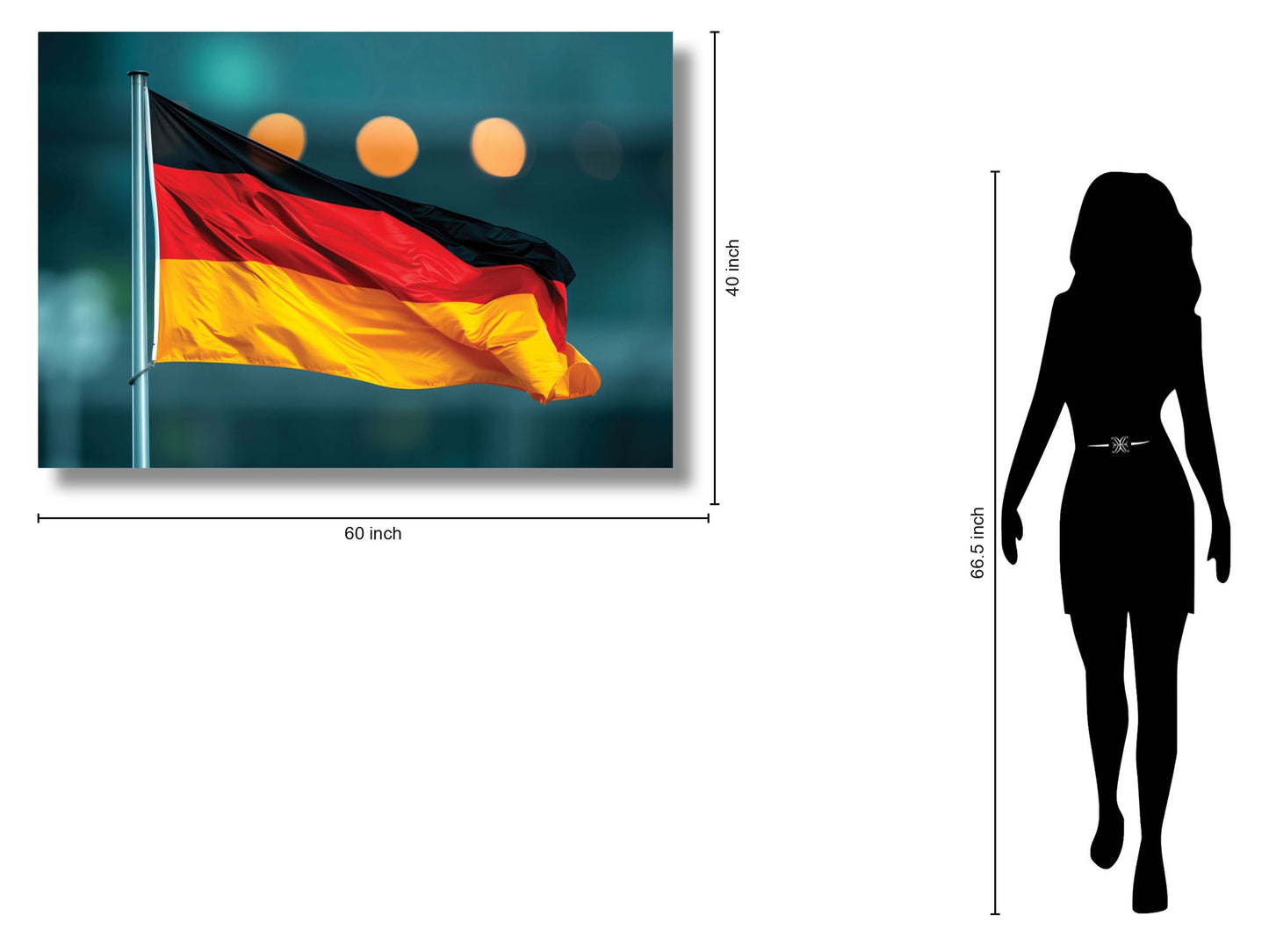 Vivid Bands - 40" x 60" Framed Wall Art