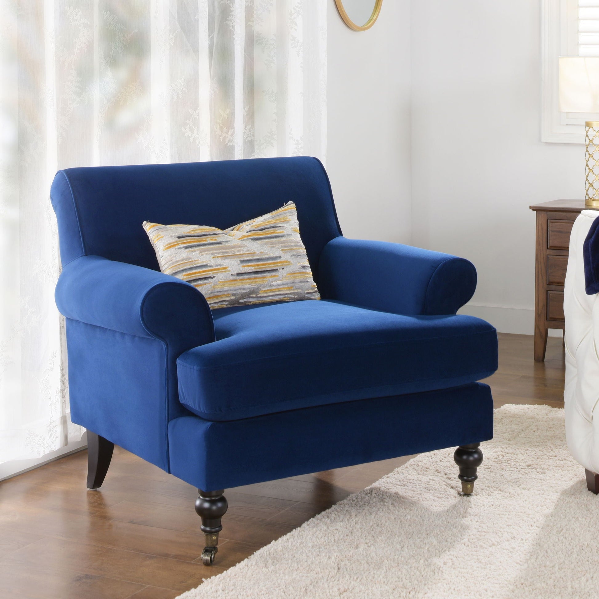 Alana Lawson - Accent Arm Chair With Casters Jennifer Taylor Home