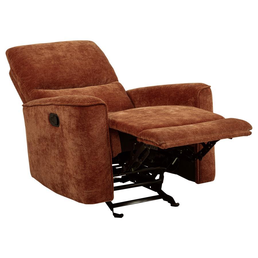 Navarro - Chenille Upholstered Glider Recliner Coaster Fine Furniture