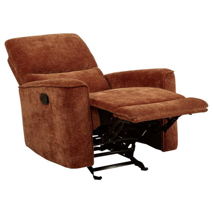 Navarro - Chenille Upholstered Glider Recliner Coaster Fine Furniture