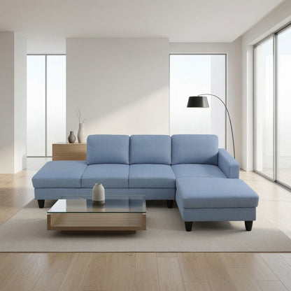 L - Shaped Sectional Sofa With Chaise & Ottoman Home Essentials