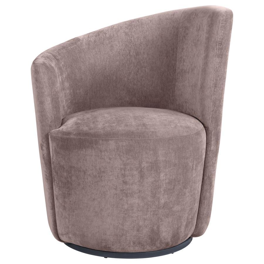 Nueva - Upholstered Swivel Chair Curved Backrest Coaster Fine Furniture