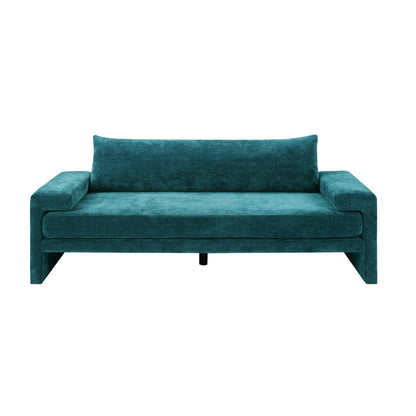 Upholstered 3 Seater Sofa With Wide Armrests Noble House