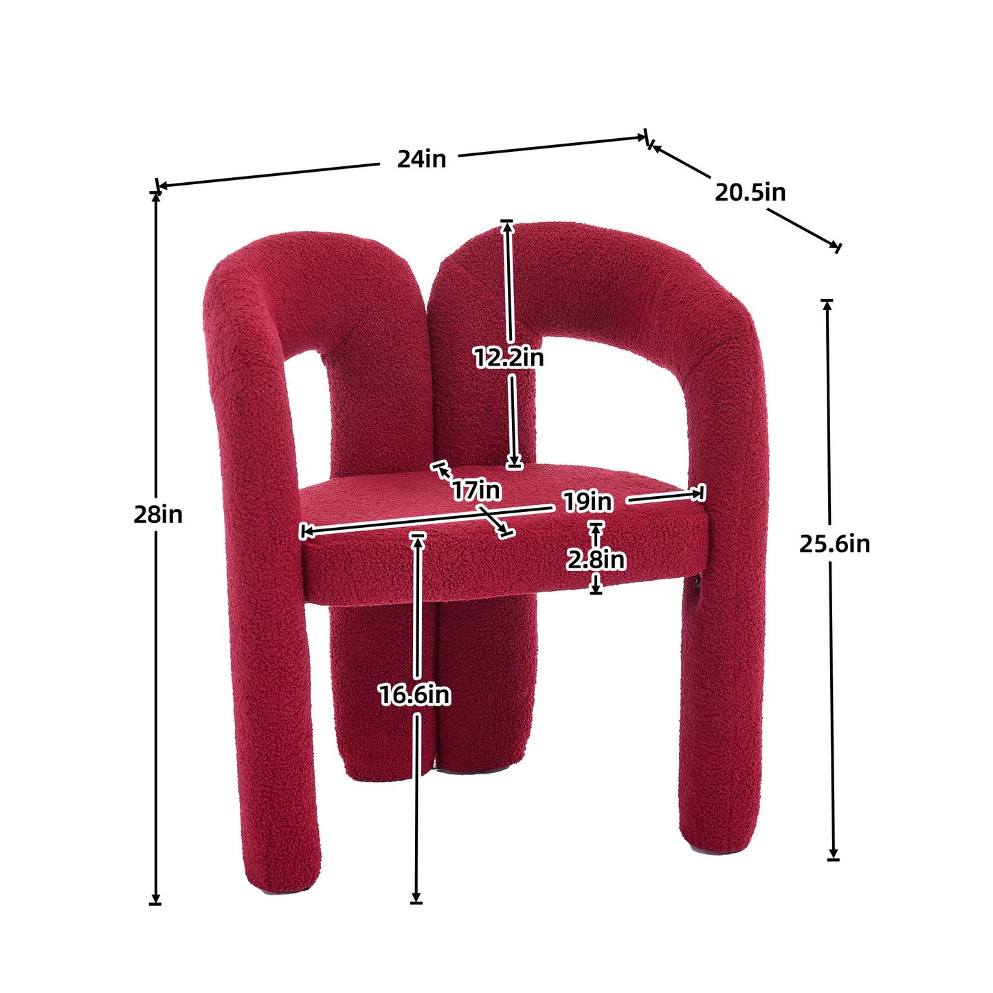 Coolmore Contemporary Designed Accent / Dining Chair With Armrests Home Essentials
