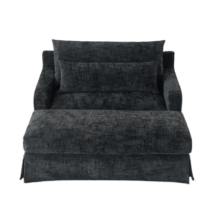 Sofa Bed Loveseat With Textured Surface And 2 Cushions Hearth and Haven
