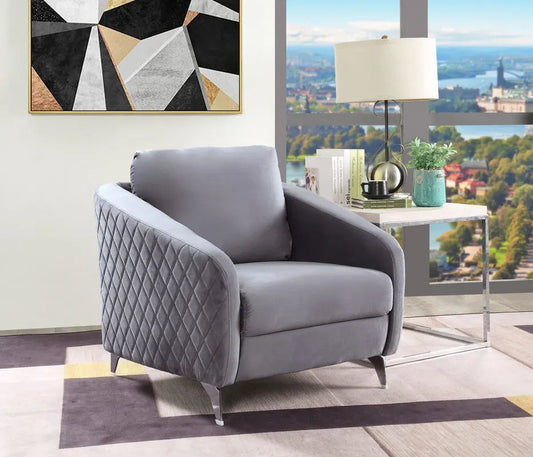 Sofia - Velvet Modern Chic Accent Armchair Lilola Home