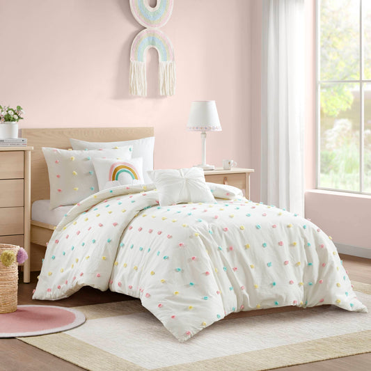Callie - Twin Pom Pom Comforter Set - Multi Urban Habitat Kids