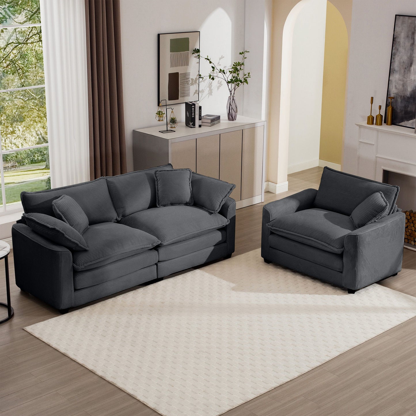 Elegant Oversized Sectional Sofa Set With Deep Seats And Flexible Layout Home Essentials