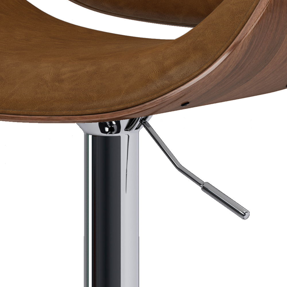 Marana - Multifunctional Handcrafted Bentwood Adjustable Swivel Bar Stool Simpli-Home