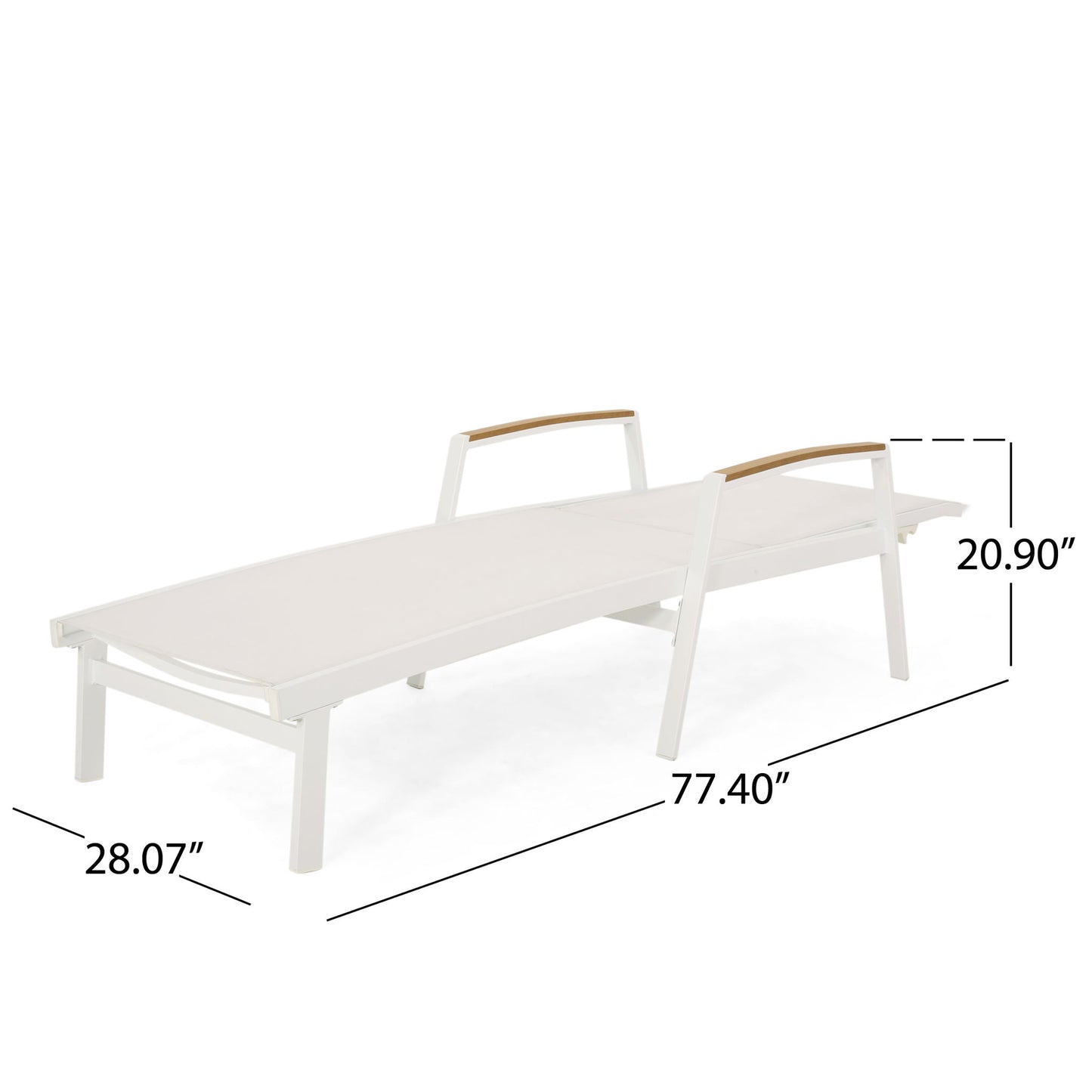 Oxton - Chaise Lounge Stylish Outdoor Seating Noble House