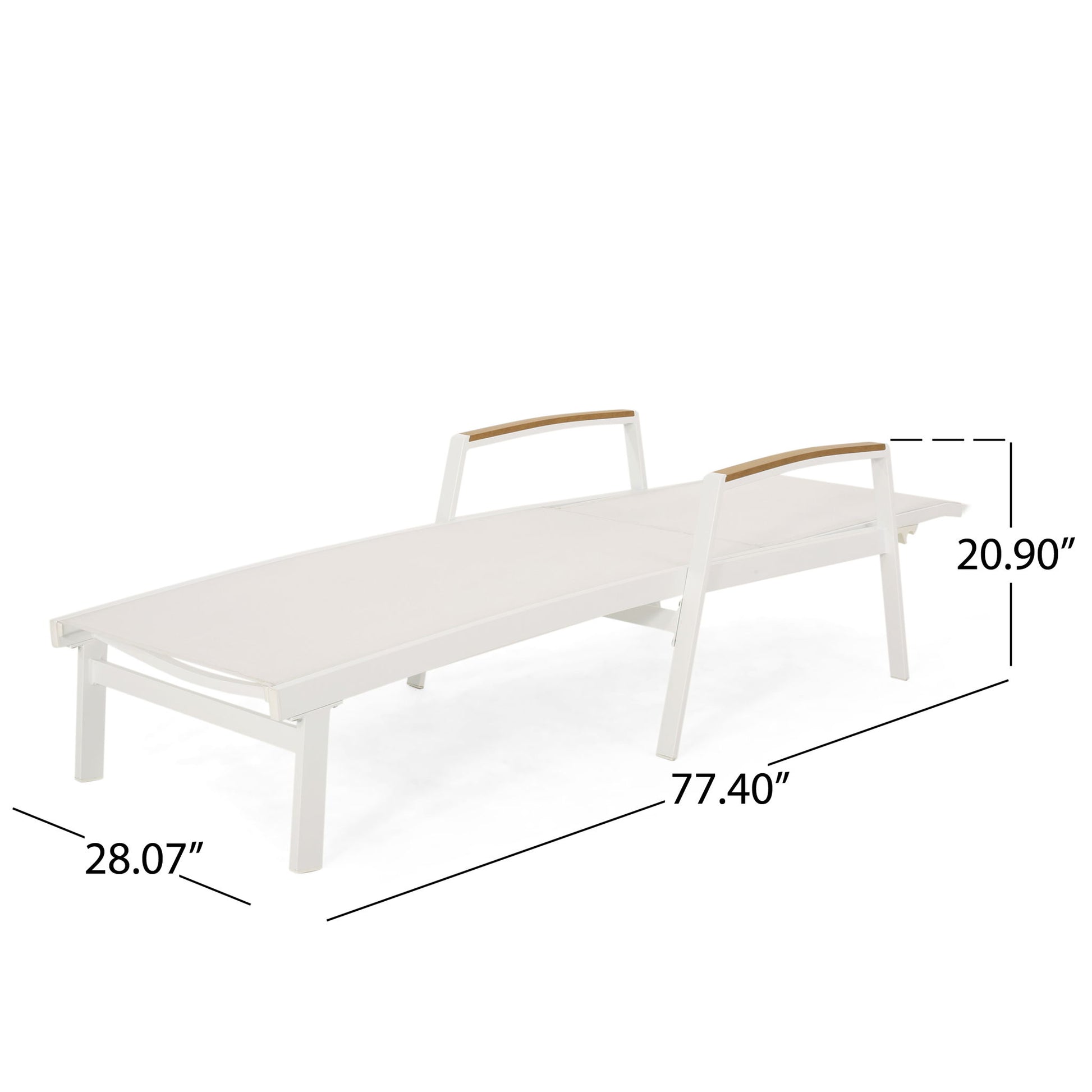 Oxton - Chaise Lounge Stylish Outdoor Seating Noble House