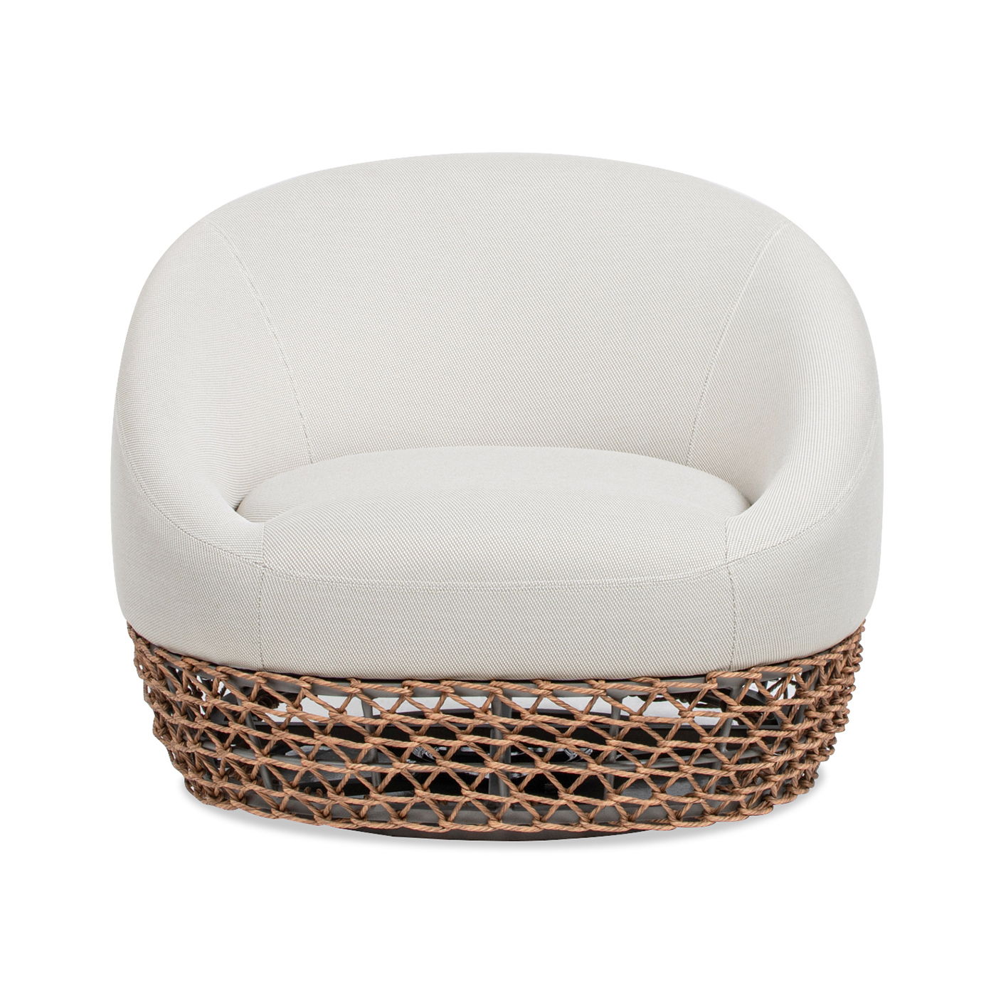 Willow - Upholstered Patio Deep Seating Armchair, Wicker Frame Jennifer Taylor Home