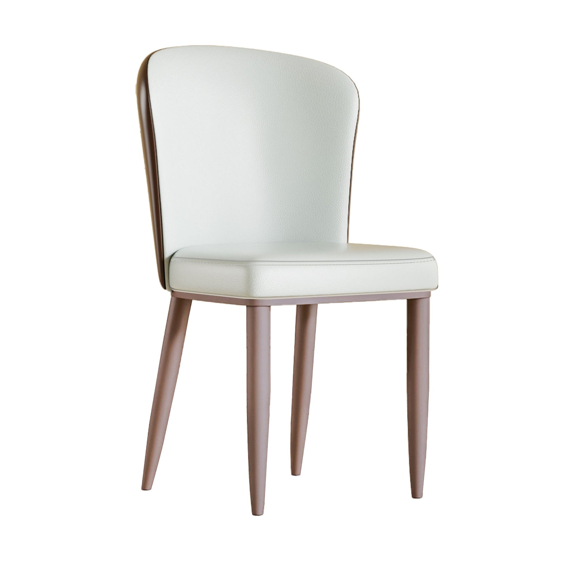 Dining Chair With Carbon Steel Legs, Comfortable Seating, (Set of 2) - White Home Essentials